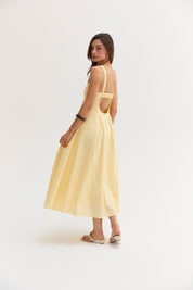 Yellow Valerie Fit And Flare Dress