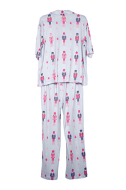 Blue Nutcrackers Christmas Light Blue Lounge Pants Set