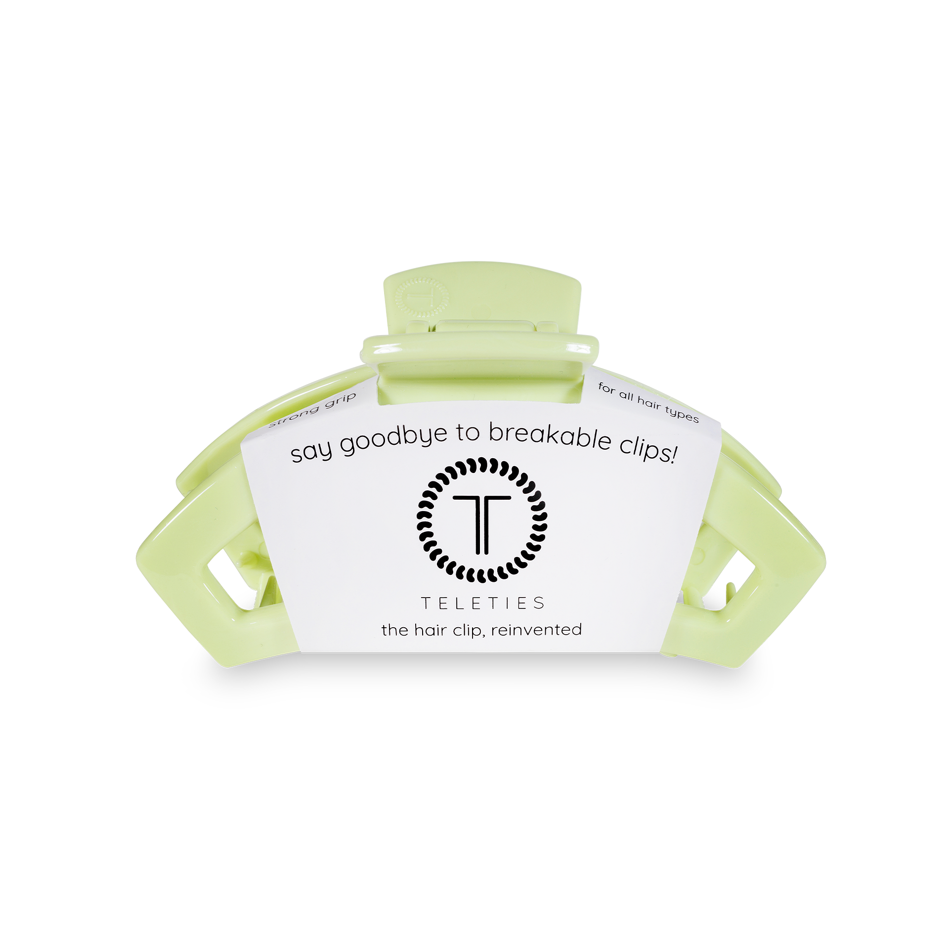 Open Hair Clip | Small | Aloe, There! showing bendable teeth that spring back to shape