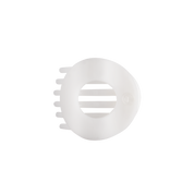 Flat Circle Hair Clip | Medium | Coconut White