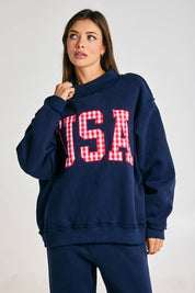 Navy USA Mockneck