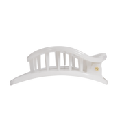 Flat Circle Hair Clip | Large | Coconut White