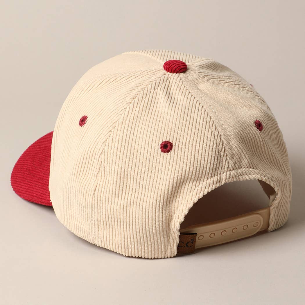 DARLIN' Corduroy Trucker Baseball Cap