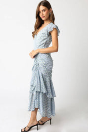 Blue Aria Maxi Dress