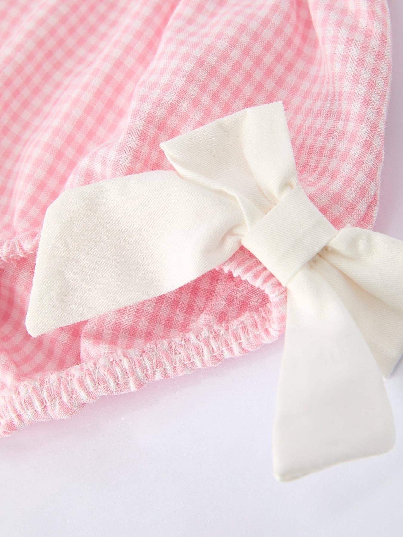 Pink Smocked Bishop Bloomer Set