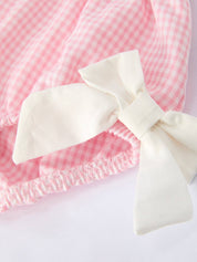 Pink Smocked Bishop Bloomer Set