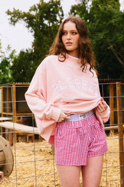 Pink Blessed Mockneck