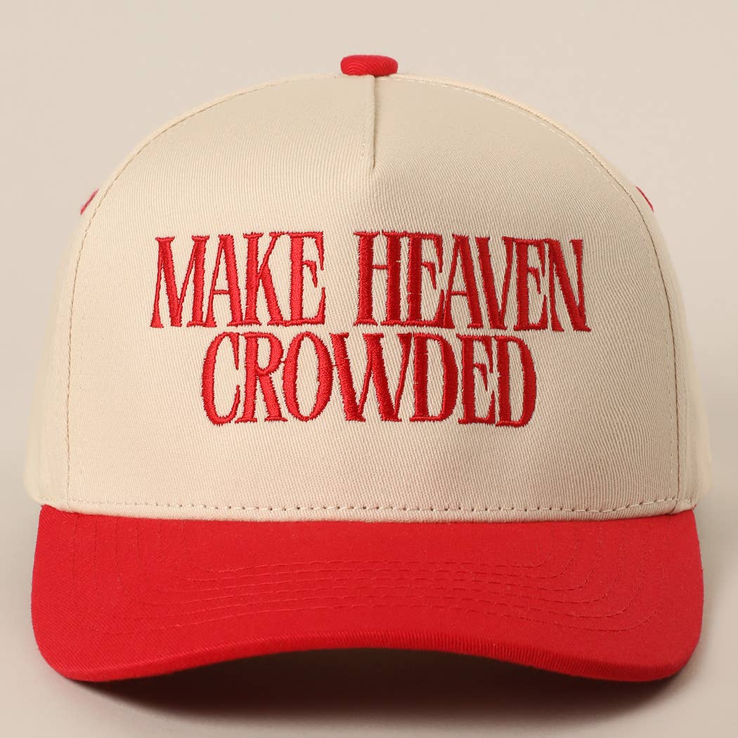 Brown Make Heaven Crowded Trucker Hat