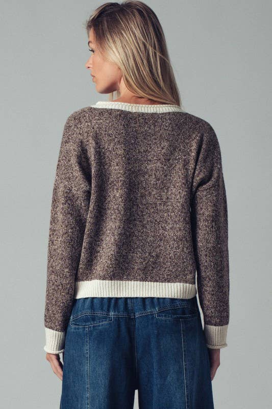 Soft Knit Button-front Sweater Cardigan For Women