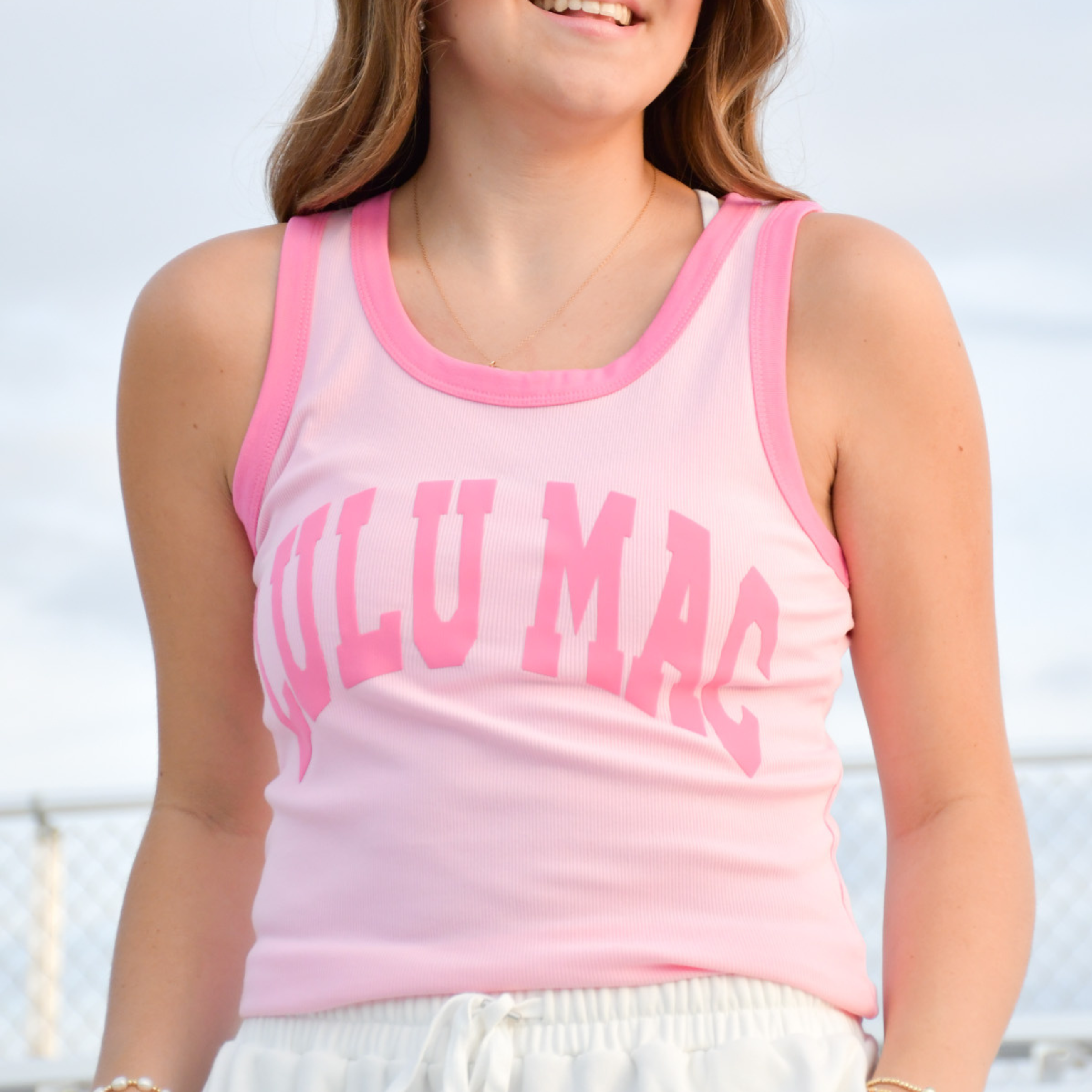 Bubblegum Tank Lulu Mac — lightweight and sleeveless
