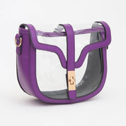 Clear Transparent Saddle Bag
: Gold