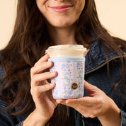 Blue Floral Drink Sleeve