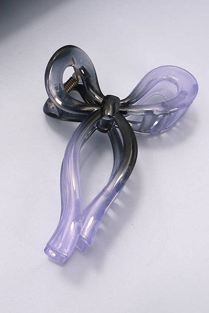 MATTE BOW HAIR CLAW CLIPS