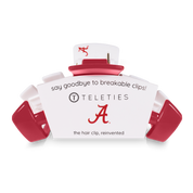 Classic Hair Clip | Large | University of Alabama showing claw clip with bendable teeth that spring back to shape