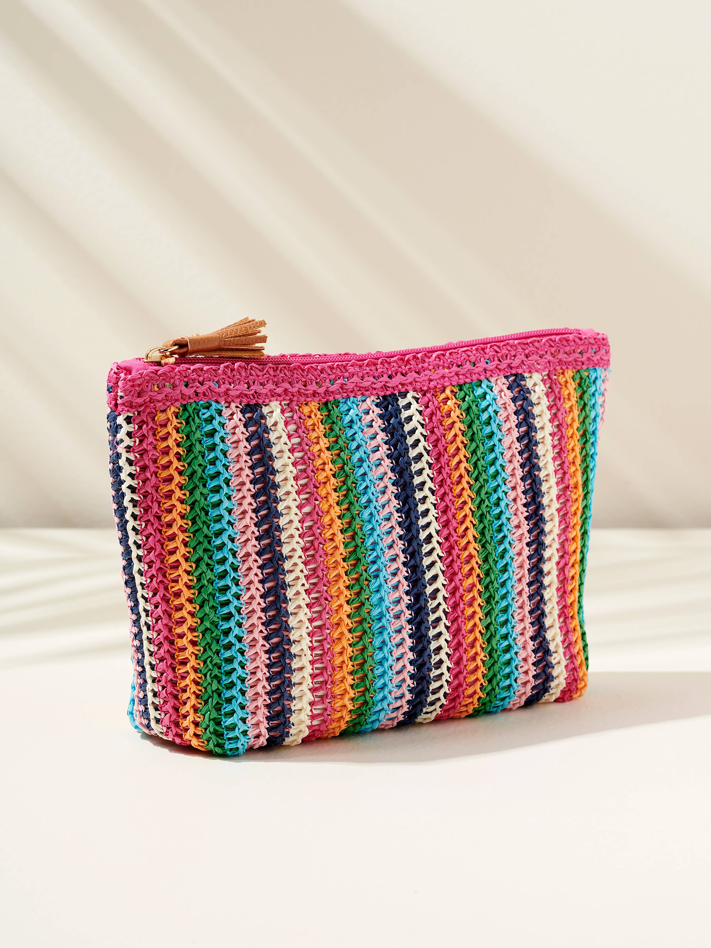 Pink Multicolor Pouch
