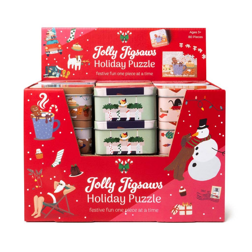 Holiday Mini Jigsaw Puzzle Tin