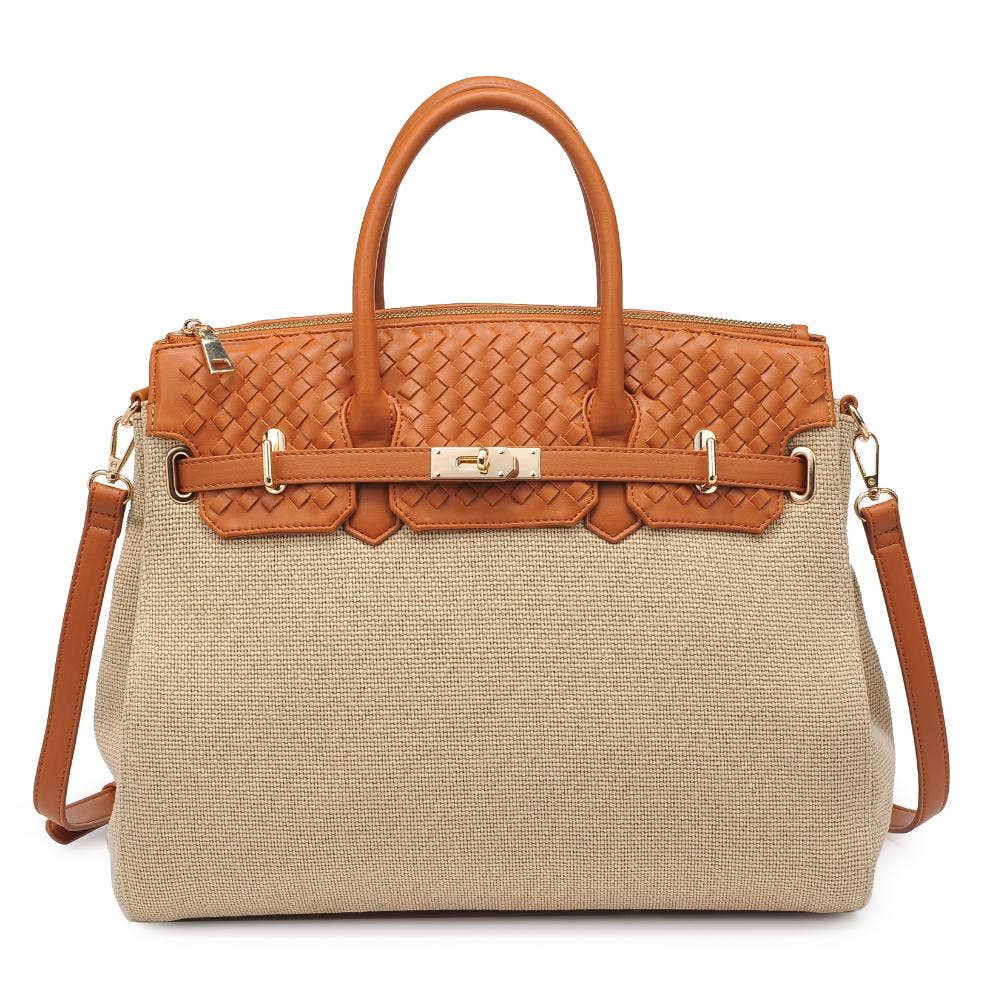 Beige Bertha Satchel