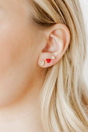 Screwback Stud Earrings - Kay Clear
