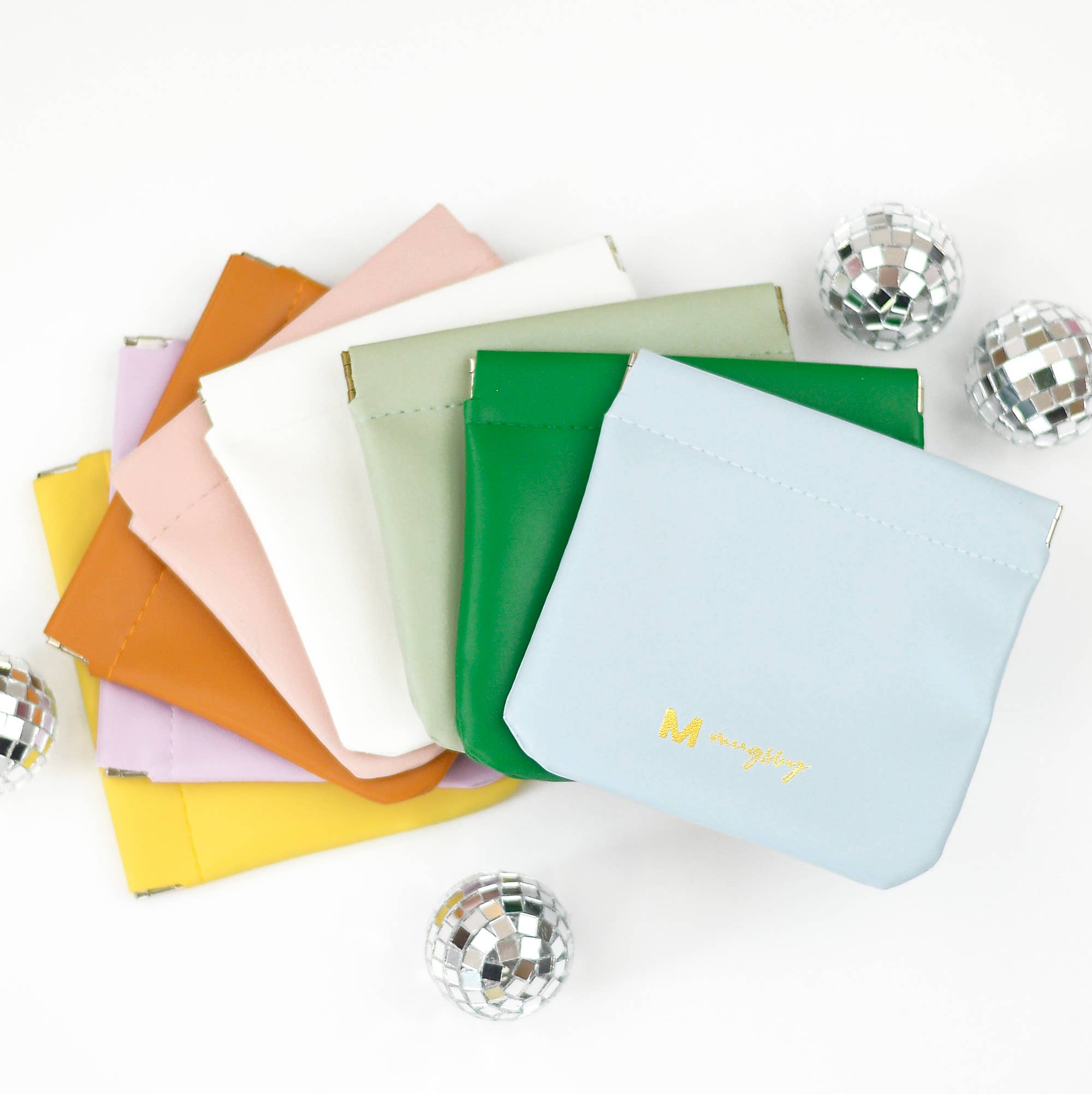 White Squeeze Coin Purse Wallet