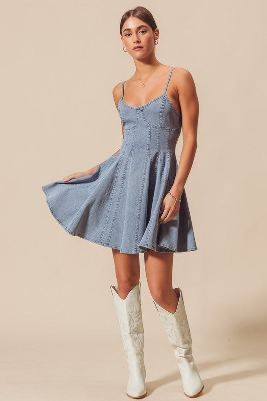 A-Line Denim Dress