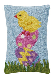 Easter Chick Eggs Hook Pillow