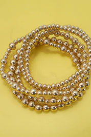 Gold Layered Ball Bead Bracelet