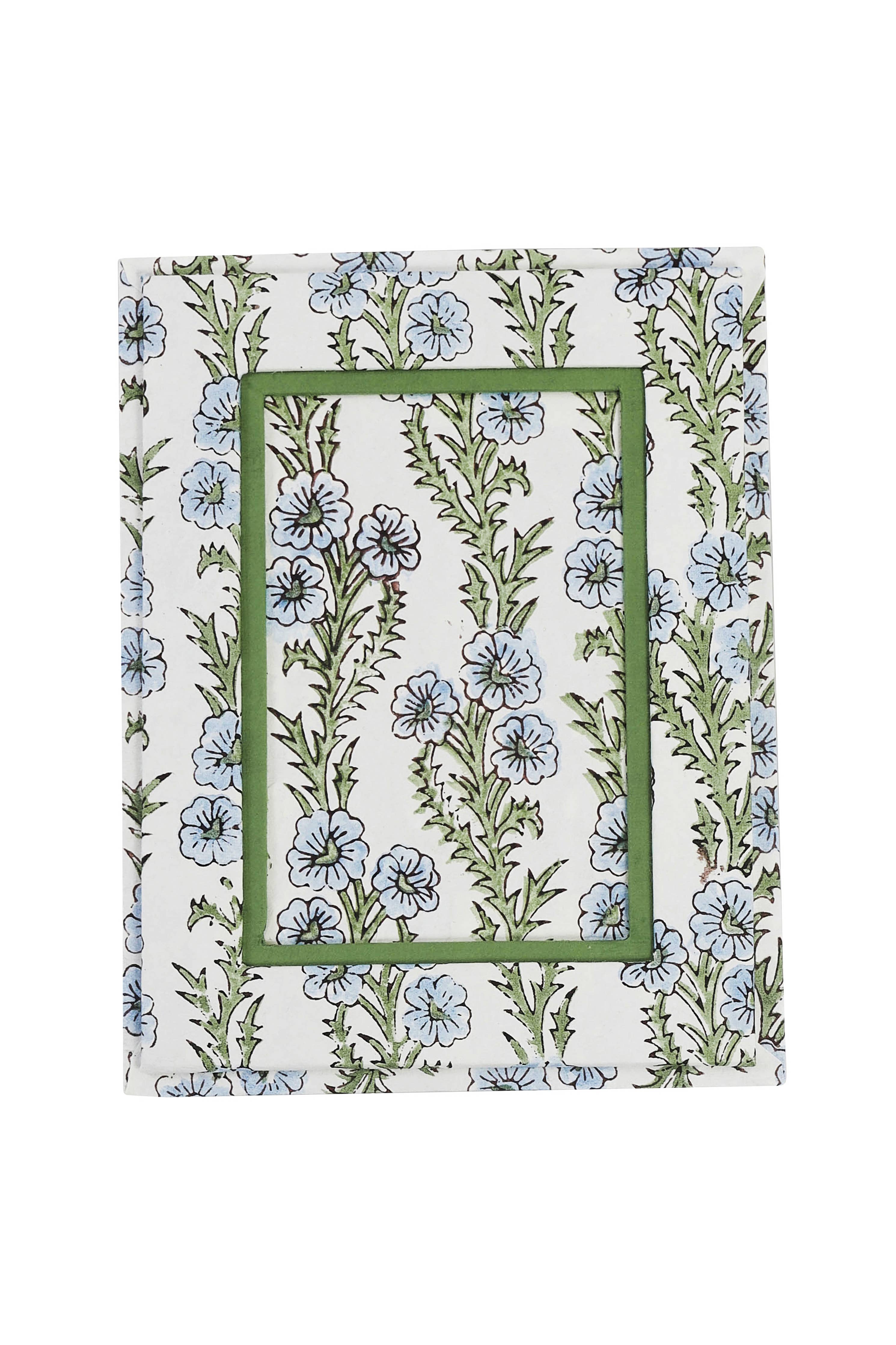 Blue & Green Floral Picture Frame
