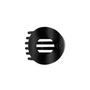 Flat Circle Hair Clip | Medium | Jet Black
