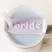 Bride Tumbler Lid Tag