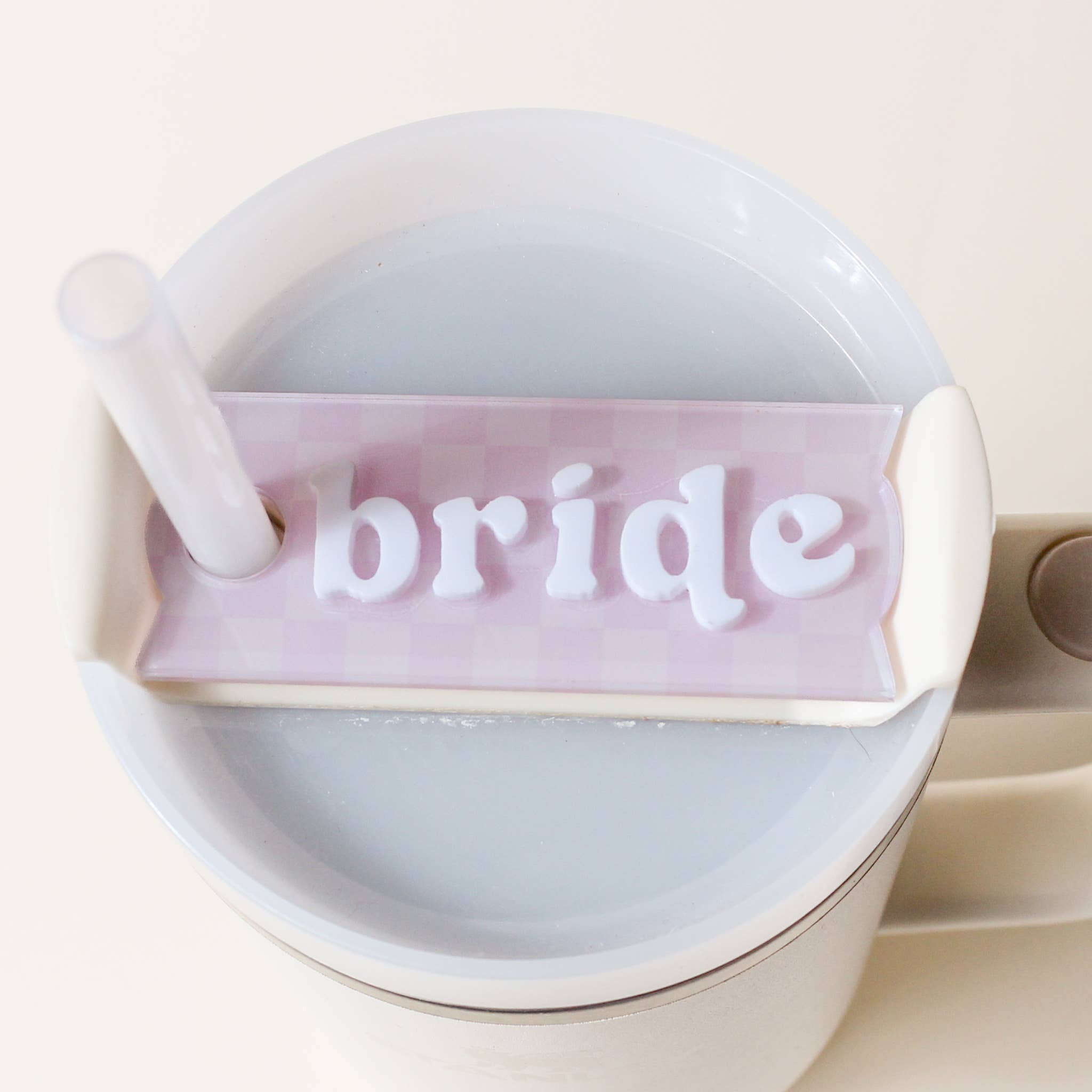 Bride Tumbler Lid Tag
