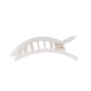Flat Rectangle Hair Clip | Medium | Coconut White