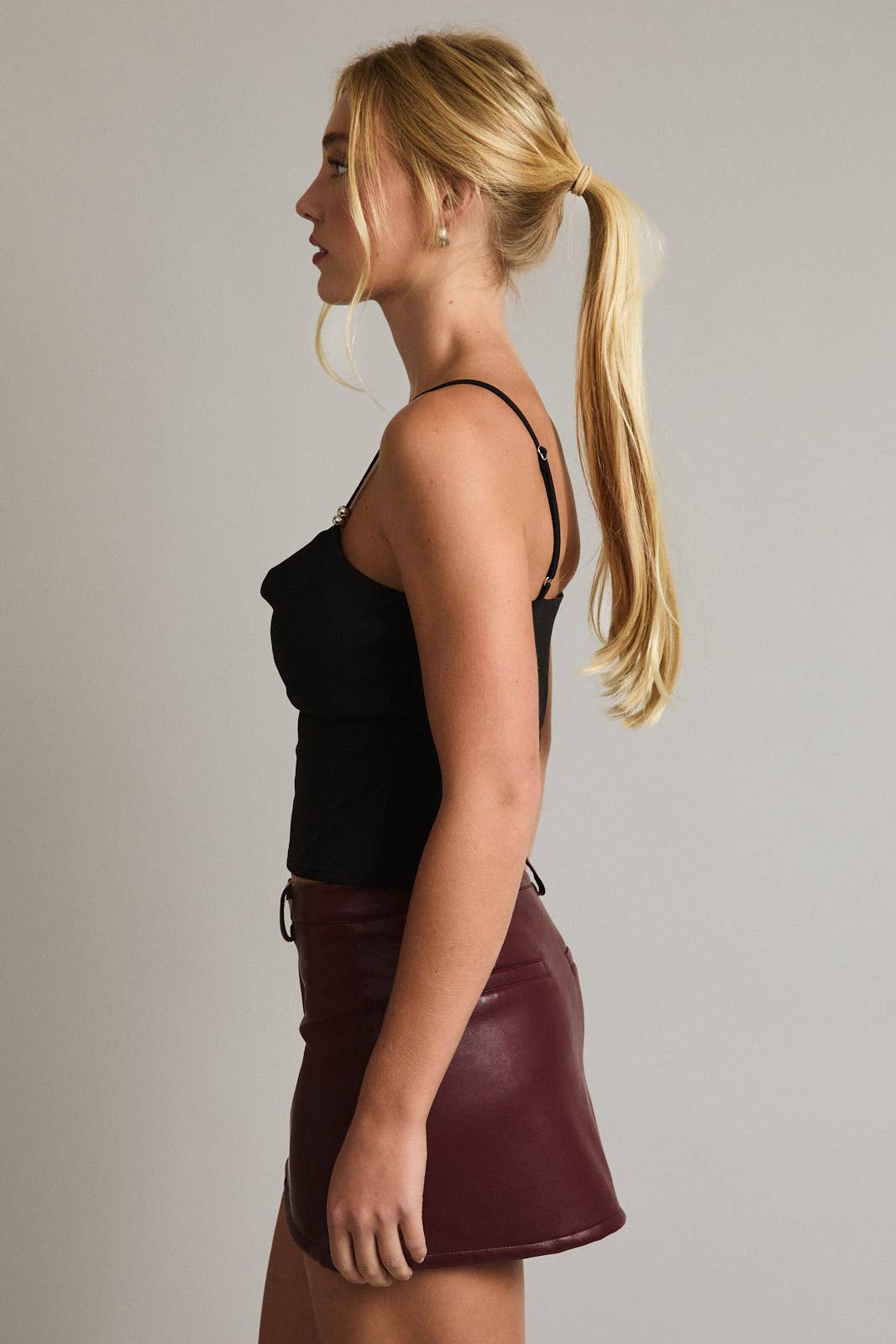 Black Layered Bra Tank Top