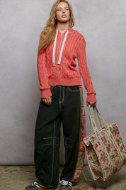 Quilted Bohemian Print Tote Bag