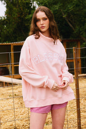 Pink Blessed Mockneck