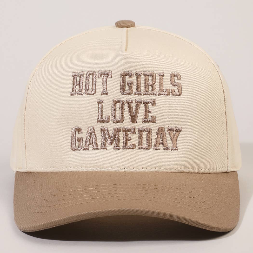 Beige Hot Girls Love Gameday Hat