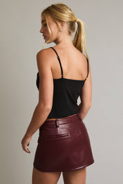 Black Layered Bra Tank Top