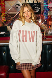 Gray YESHUA & YHWH Mockneck