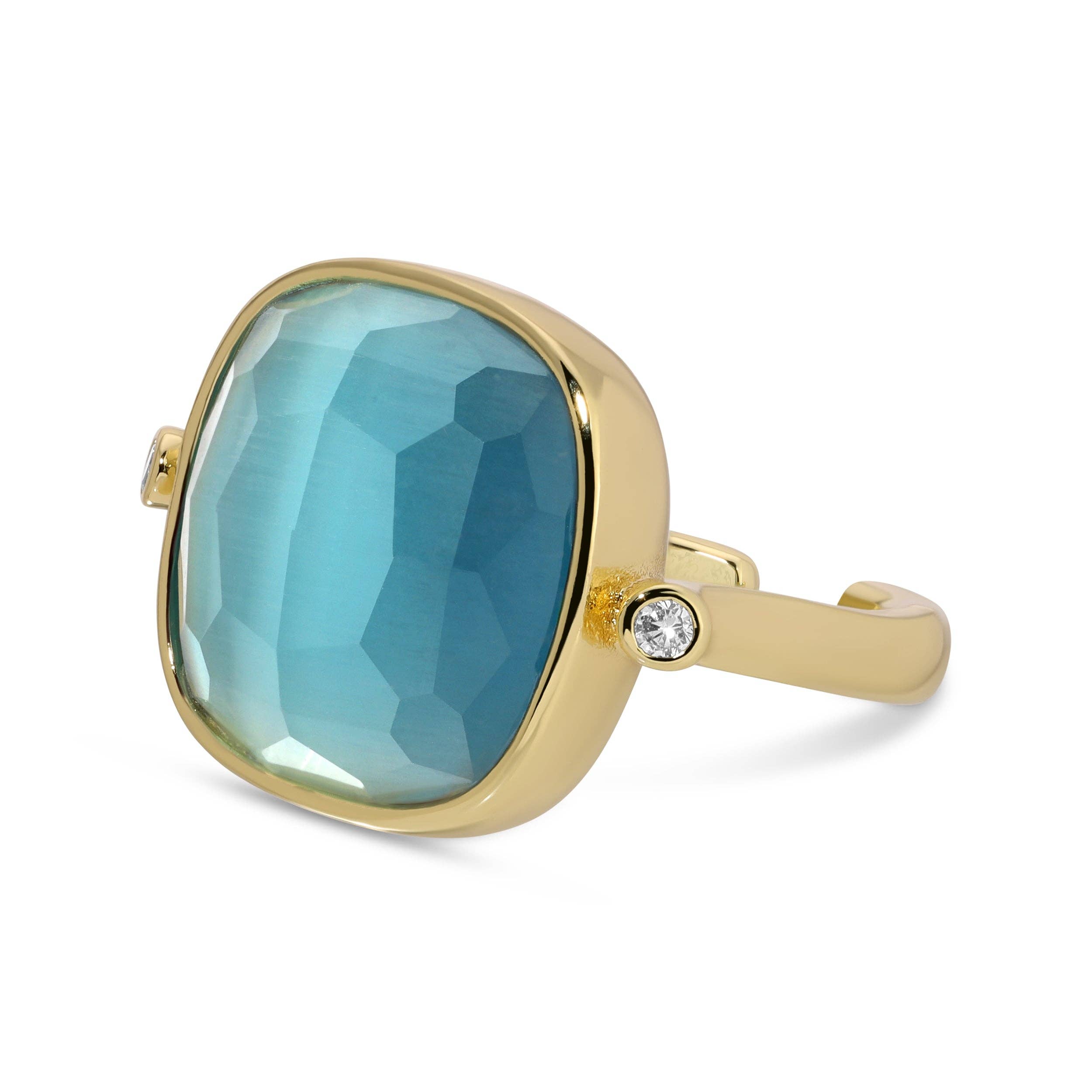 Ms. Reliability Square Stone Ring