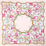 Floral Chain Print Silk-Finish