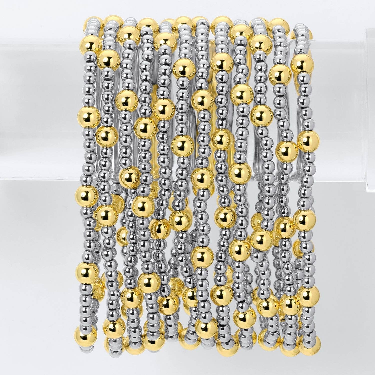 Two-Tone Stretch Bracelets 3mm/5mm