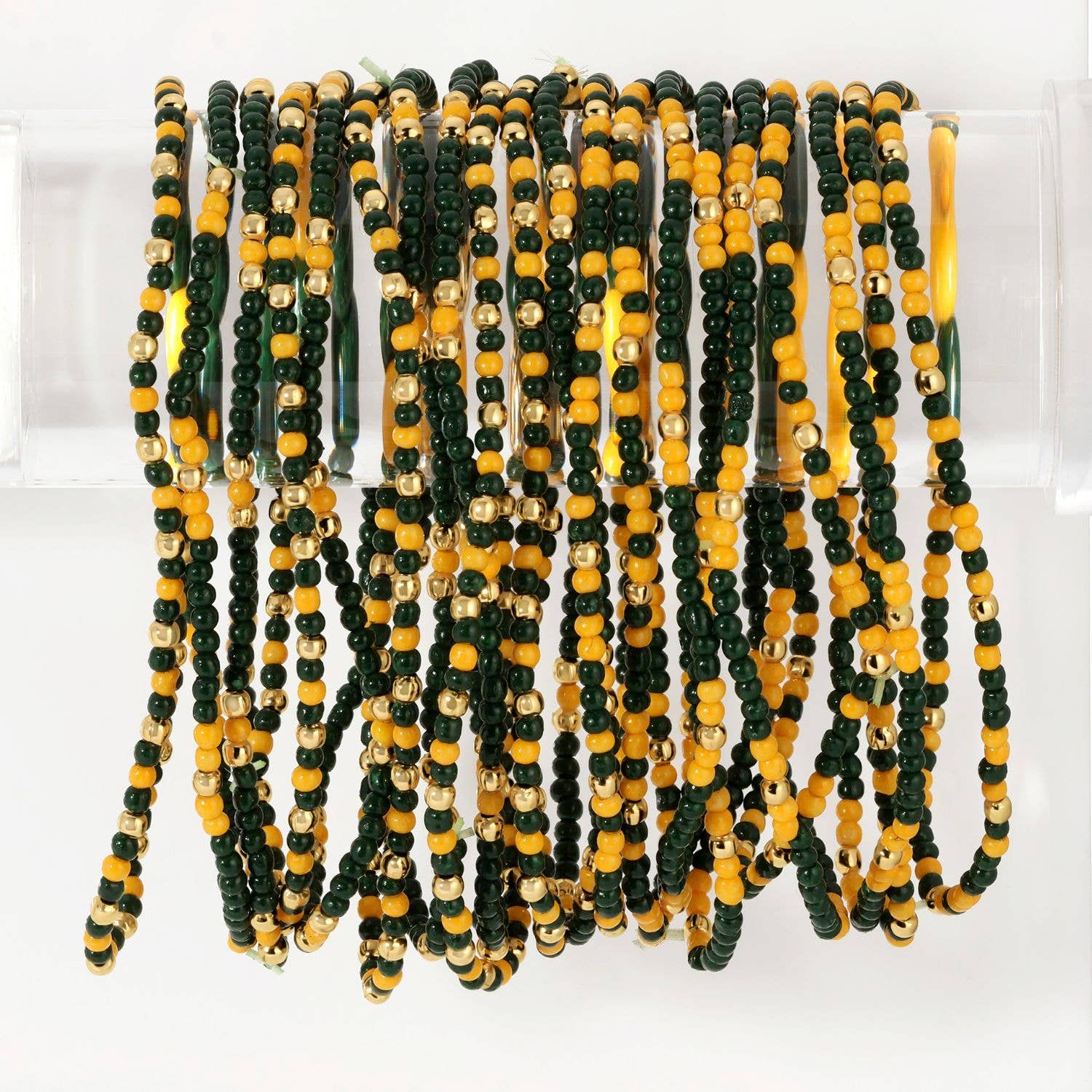 Stretch Seed Assorted Bead GAME DAY Bracelets