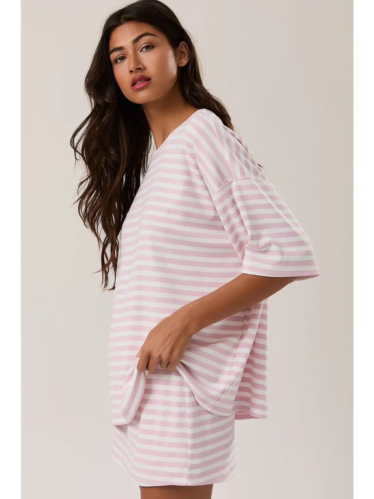 Pink Striped T-Shirt