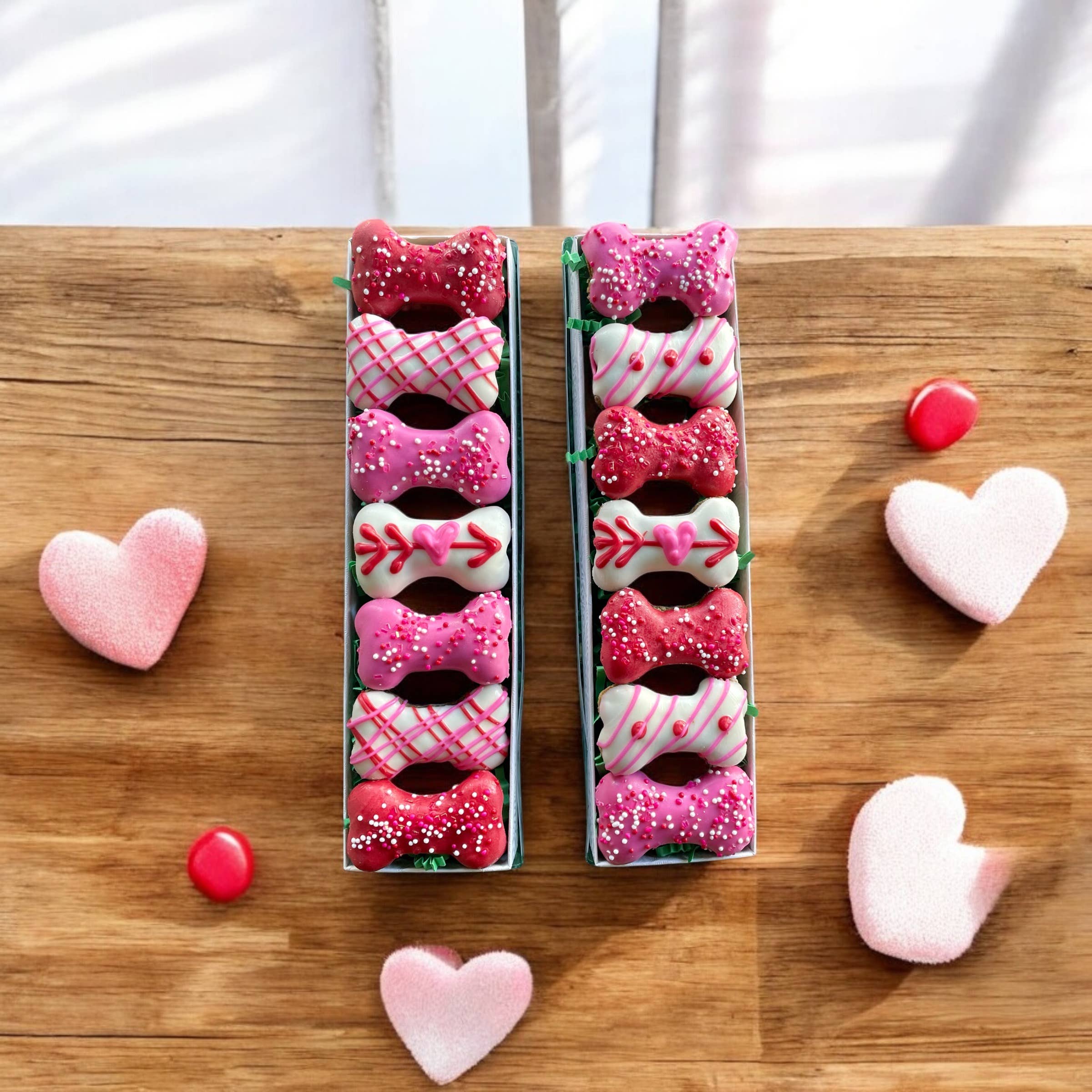 Valentines Mini bone dog treat box