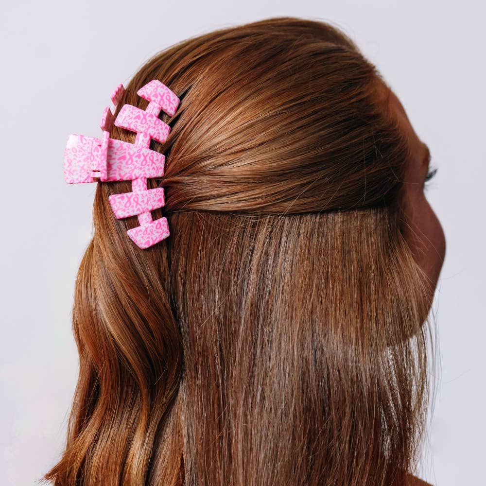 Classic Hair Clip | Medium | Breast Cancer Awareness