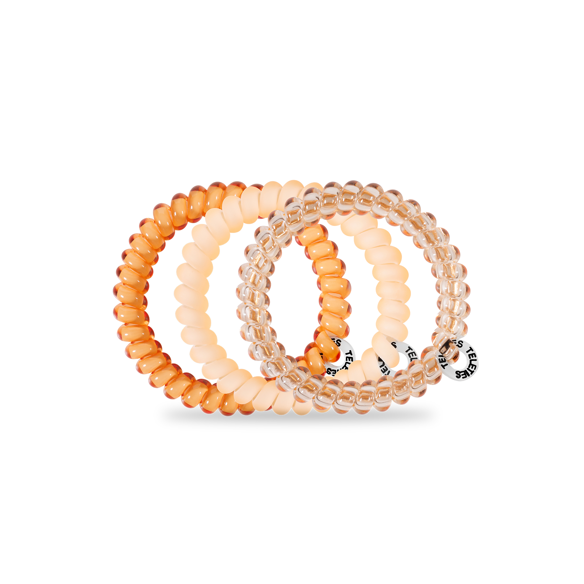 Spiral Hair Coils | Small | Peach Fuzz showing strong grip, no rip spiral hair tie