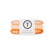 Spiral Hair Coils | Small | Peach Fuzz — strong grip, no rip spiral hair tie and doubles as a bracelet