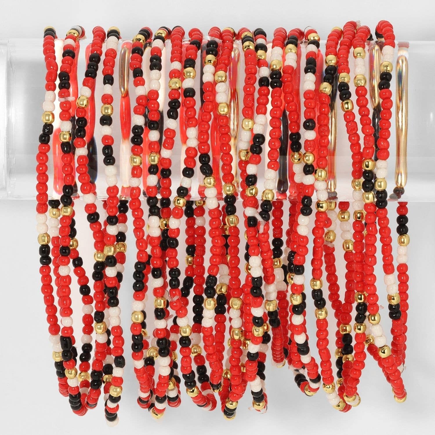 Stretch Seed Assorted Bead GAME DAY Bracelets