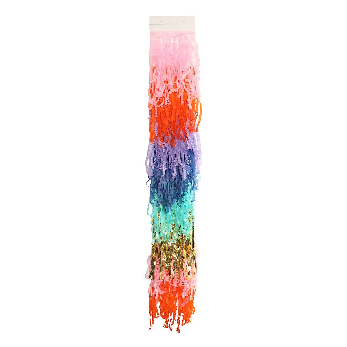 The Big Frill Multicolor Fringe Canopy Banners (set of 2) showing reusable
