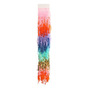 The Big Frill Multicolor Fringe Canopy Banners (set of 2) showing reusable