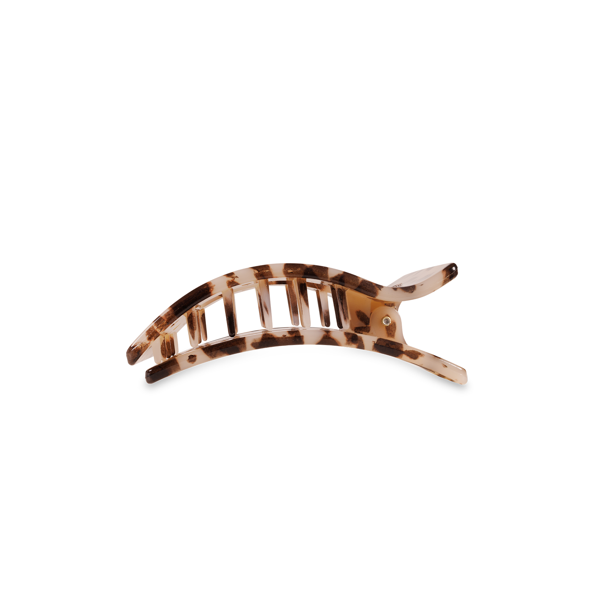 Blonde Tortoise Small Flat Rectangle Hair Clip